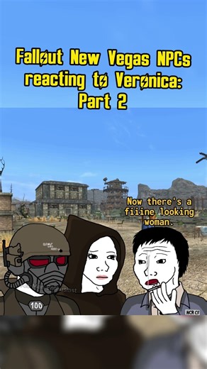Fallout New Vegas NPCs reacting to Veronica: Part 2 #fallout #memes #shorts