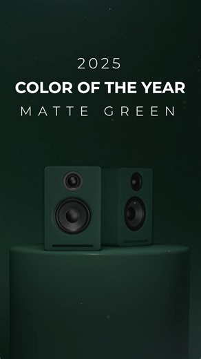 2.4K views | Introducing Audioengine's 2025 Color of the Year—Matte Green. The exclusive, limited edition A2+ Next Gen brings a fresh new look to your setup, delivering bold sound and iconic design. Limited in number, limitless in experience—make your space stand out with the vibrant new view on sound. Get yours before it’s gone! | Audioengine | Facebook