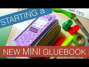 📕GLUE Book Collage Tutorial: Beginner TIPS Starting a Mini Composition Notebook #Gluebook #gluebooks