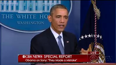 MORE: Pres. Barack Obama says Sony Pictures "made a mistake" when it decided to cancel the release of "The Interview." "That's not what America's about": http://cbsn.ws/1sH1ECN | CBS News
