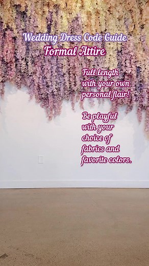 Wedding guest dress codes & what they mean! 🎀 Follow this guide for tips and examples on how to dress your best at every wedding this Summer season! ☀️✨ Formal Attire: Full length with your own personal flair! Be playful with your choice of fabrics and favorite colors like our Emerie V-Neck Maxi Dress. 🌸 Black Tie: Full length, extra dressy & extra glam. We prefer sticking to solid colors like our Selena Strapless Satin Maxi and accessorizing! 🌸 Cocktail/Semi-Formal: Fun but not too fancy! A 