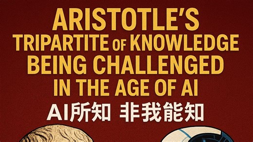 AI所知 非我能知 Aristotle’s Tripartite of Knowledge Being Challenged in the Age of AI