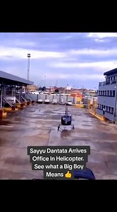Sayyu dantata Arrives office in helicopter Allah ya mana tsari da talauci | Ibrahim Abdullahi