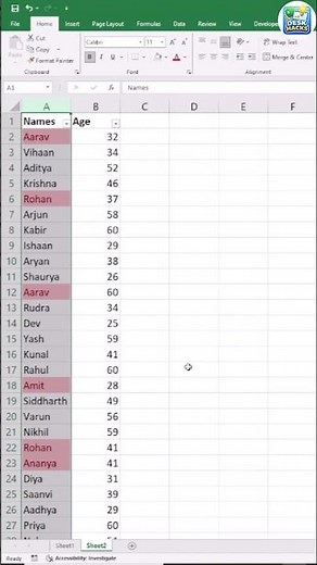 How to check duplicate values in Excel