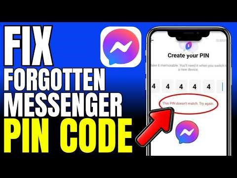How To Fix Forgotten Messenger Pin Code (2026)