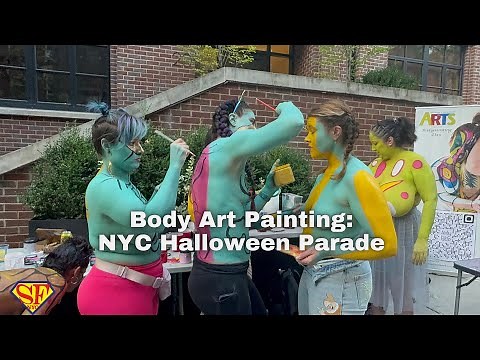 Behind the Scenes: NYC Halloween Parade Art Painting