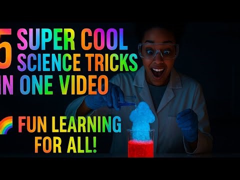 “5 Super Cool Science Tricks in One Video 🌈 | Scince edu |