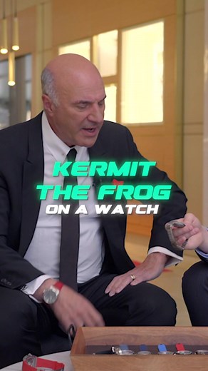 Oris ProPilot X Kermit Edition is playful yet sophisticated. Titanium build, 5-day power reserve, and a green hue that screams fun. Watch out for Kermit on the 1st of every month! 🐸⌚ | Kevin O'Leary