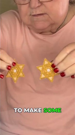 Star of David Earrings using embroidery machine.
