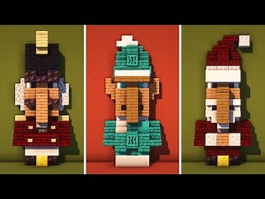 Minecraft | 3 Christmas Villager Statues | Tutorial