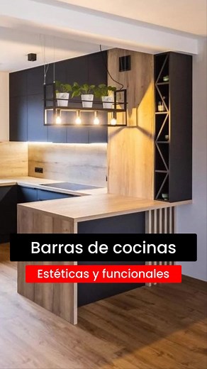 Ideas de barras de cocina modernas y elegantes