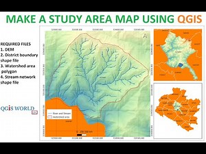 How to make a study area map using QGIS