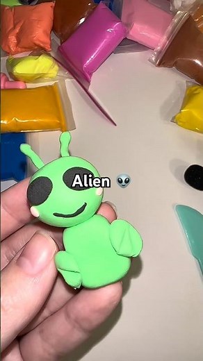 Cute Alien | Air Dry Clay 👽✨
