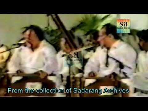 Ustad Nusrat Fateh Ali Khan | Rare Raag | Farrukh Fateh Ali Khan | Tabla Jhari Khan |1993 | Live