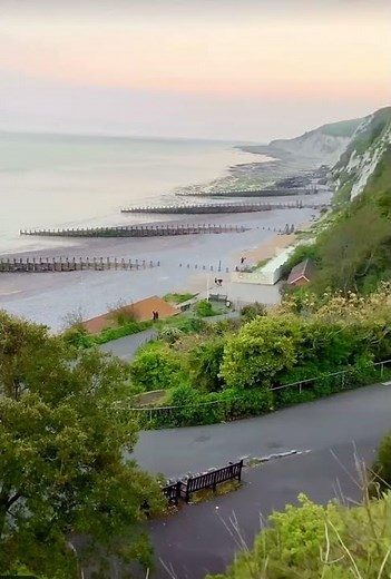 Beautiful beach in EASTBOURNE East Sussex, British seaside, places to see, family days out, van life