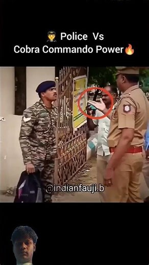 Police Vs Cobra Commando😎 Power 💪☠️💀#police #commando #indianarmy#military#parasf #army #india#viral