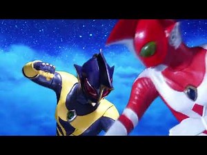 ゼアスにかかと落としを教えてもらうウルトラマン