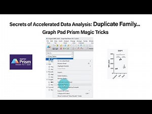 Secrets of Accelerated Data Analysis: Duplicate Family Graph Pad Prism Magic Tricks #prism #tricks