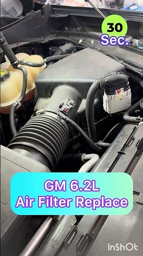 GM 6.2L Replace Engine Air Filter in 30 sec