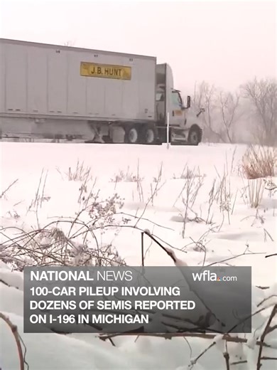 Massive 100-Vehicle Pileup on Michigan Interstate