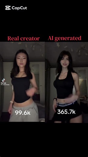(Here’s another AI) Why do you all support AI and make them more famous than video creators?🙂‍↔️