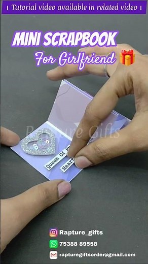 Card Tutorial For Mini Scrapbook | How To Make Cards For Scrapbook | Scrapbook Card Making Tutorials
