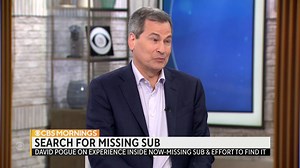 94K views · 706 reactions | “Hope is quickly fading” to find the missing submersible that left for a mission to the wreckage of the Titanic, says David Pogue, who went on board the same sub last year. He says it could be impossible to rescue the passengers if the sub is still underwater. | CBS Mornings | Facebook