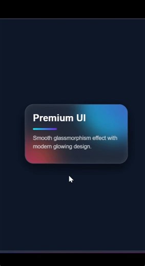 🤫 CREATE A PREMIUM LEVEL UI USING HTML AND CSS #html #css #coding #shorts #programming #viral #cpp