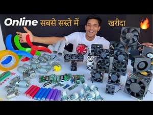 Online आधे से भी आधे दाम में खरीदें | 550 DC Motor, High Speed Fan & Electronic Components Unboxing