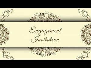 Best Engagement Invitation Video | Free Engagement Invitation video 28 | Free & Blank