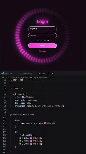 Turning simple code into beautiful experiences ✨HTML • CSS • JavaScript #html #coding #programming