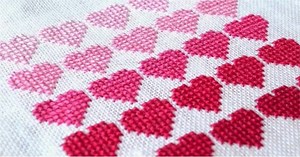 76 Modelos de coração em ponto cruz para embelezar os trabalhos - Artesanato Passo a Passo!