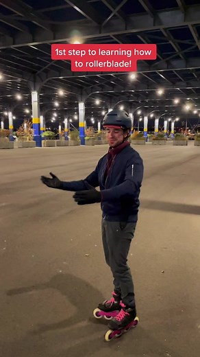1st step to rollerblading #howto #tutorial #rollerblading #rollerskating #inlineskating #nyc
