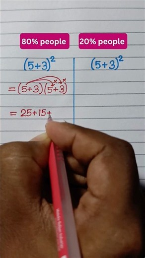 First Math Methods Use 80% people #squre #numbers #variables #students