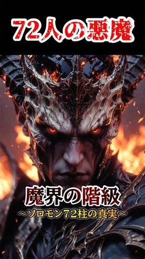 【地獄の格付け】実在する悪魔の『7大階級』 #ソロモン72柱 #shorts