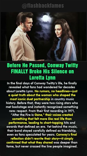 Before He Passed, Conway Twitty FINALLY Broke His Silence on Loretta Lynn #shorts
