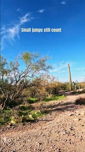 POV MTB Small Jump in the Arizona Desert #shorts