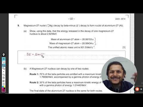 Magnesium-27 nuclei ( 1227Mg) decay by beta-minus (β-) decay to form nuclei of aluminium-27 (Al)