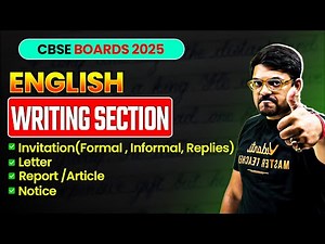 Class 12th English: Writing Section ALL FORMATS Explained!🔥| CBSE Boards 2025 | Harsh Sir