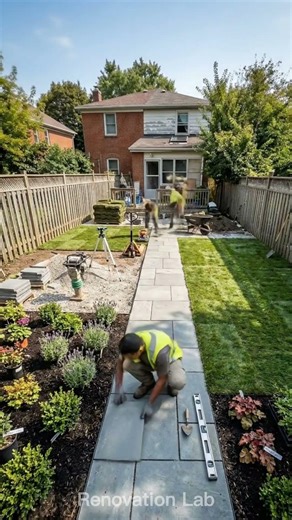 Watch This Messy Backyard Turn Into a Dream Garden in Seconds! 🌿 #shorts #gardening #landscaping