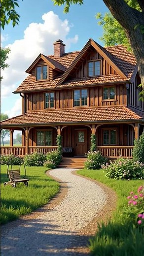 Inside a Dreamy Wooden Farmhouse! 🏡✨ | 4K Ultra HD House Tour