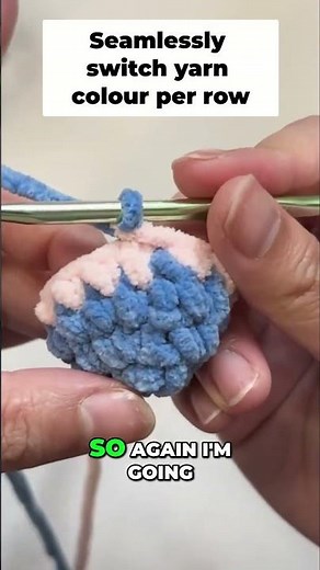 Master Two Color Crochet - Easy Yarn Switching Hack! #beginnercrochet