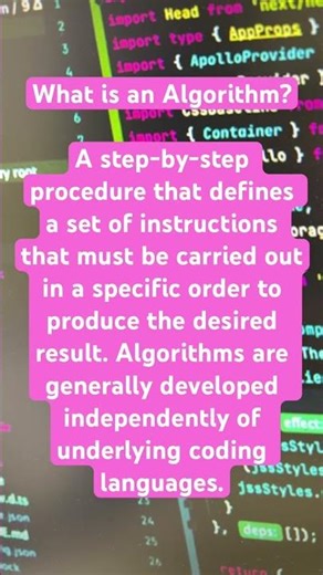 What is an Algorithm?