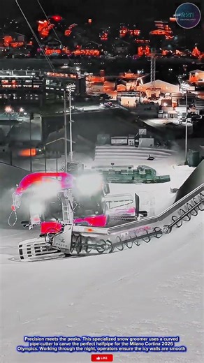 Powerful & Efficient:Snow Clever Machinery Specialized Snow Groomer Carvingthe Milano Cortina 2026