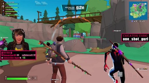 🔴 Fortnite Fun w/ Friends! (code: one_shot_gurl #EpicPartner)