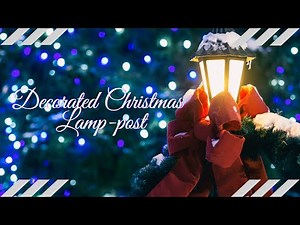 Elegant Christmas Lighted Lamppost For Indoor/Outdoor Holiday Decor (unboxing)