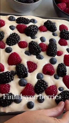 gateau🍰Fruits rouges et crème délicieuse#cake#recipe#food #dessert#cooking#funny #yummy#foodlover