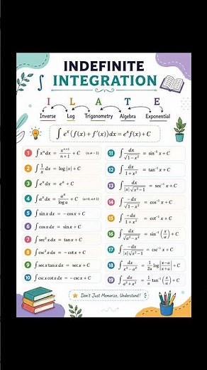 🔥 Indefinite Integration Tricks in One Shot | ILATE Rule & Important Formulas#maths