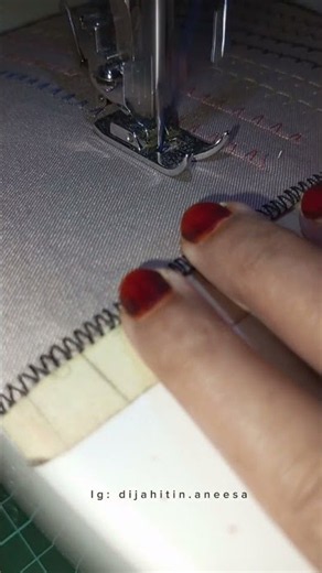Patterned stitching using a Singer sewing mechine #sewingtechniquesforbeginners