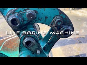 ガッタガタのユンボ再生 Part1 重機屋の夢ラインボーリングマシン製作 ボア内径切削ツール コマツ 油圧ショベルPC02-1A